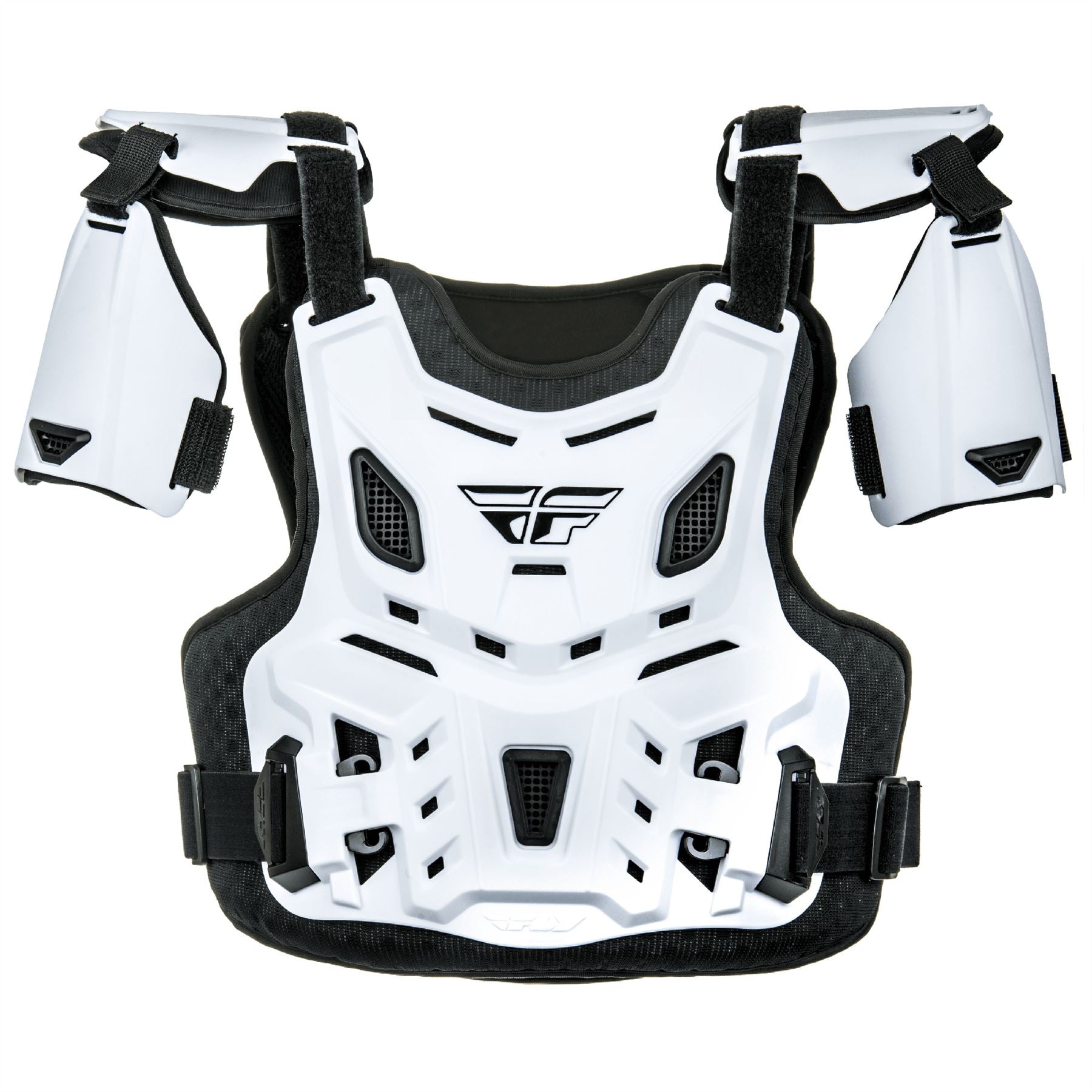 Fly Racing 2025 Motocross Youth Revel Roost Guard Offroad CE White